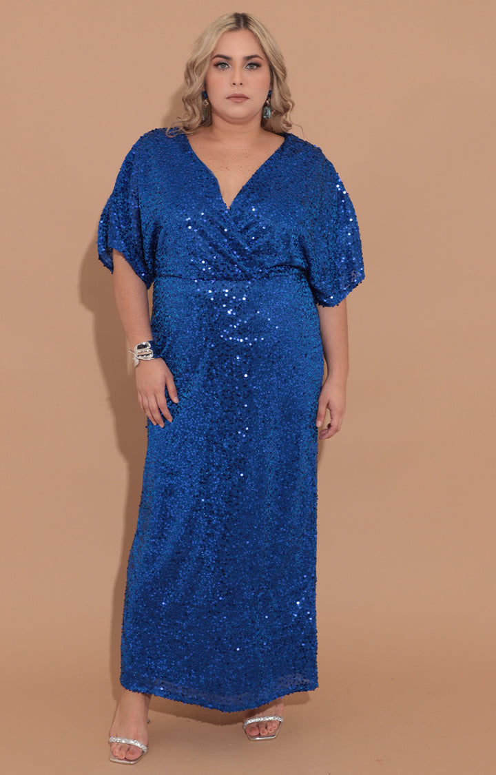 Vestido de lentejuela azul - VESTIDO Boutiquemirel 