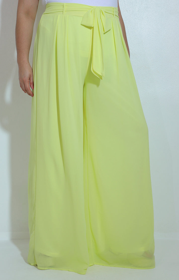 Pantalón amplio en color amarillo - PANTALON Boutiquemirel 