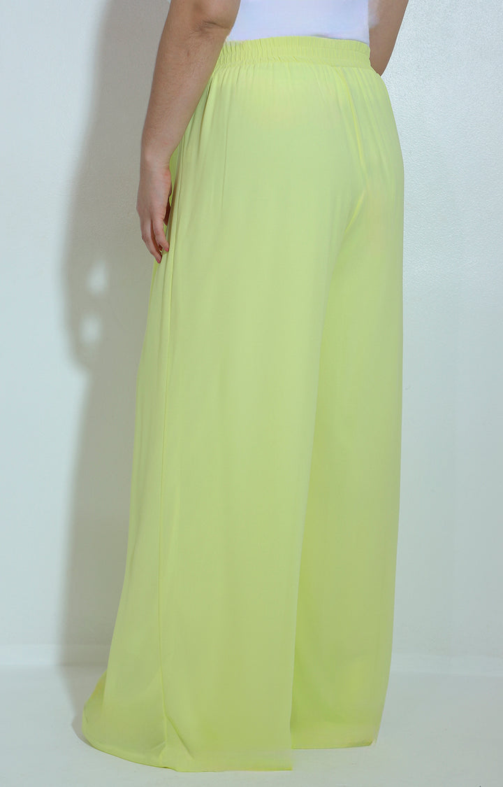Pantalón amplio en color amarillo - PANTALON Boutiquemirel 