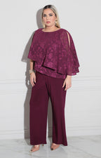 Palazzo morado con solapa - PALAZZO XL Boutiquemirel 