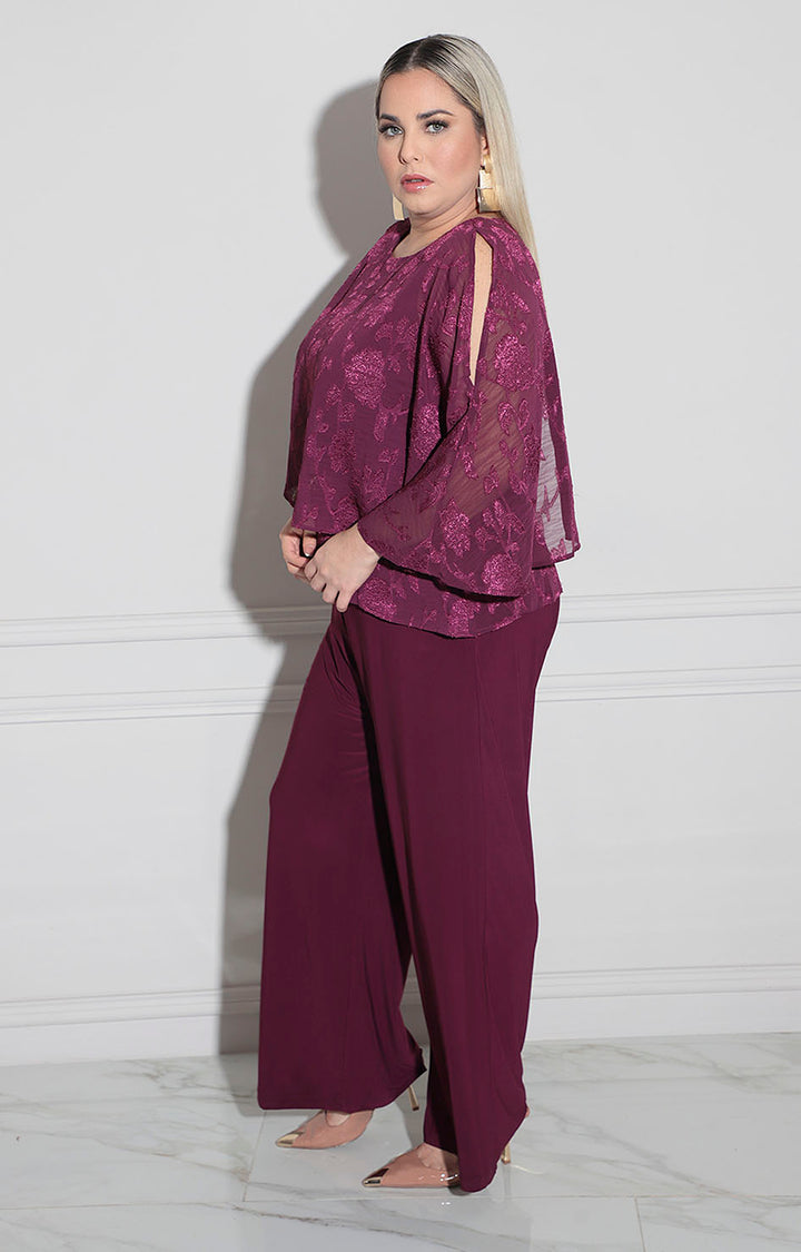 Palazzo morado con solapa