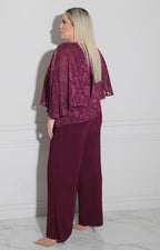 Palazzo morado con solapa - PALAZZO XL Boutiquemirel 