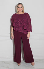 Palazzo morado con solapa - PALAZZO XL Boutiquemirel 