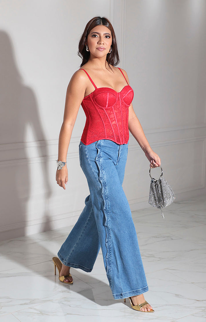 Blusa roja de tirantes