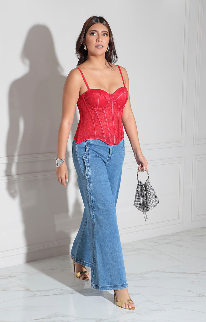 Blusa roja de tirantes