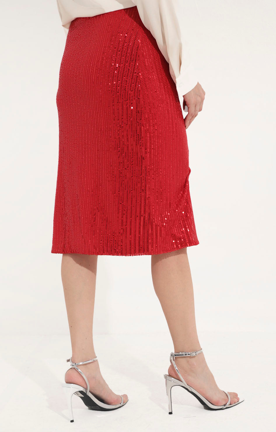 Falda roja de lentejuela - FALDA Boutiquemirel 