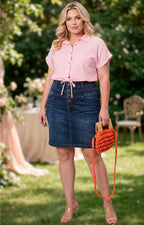 Falda de mezclilla - FALDA MEZCLILLA CURVY Boutiquemirel 