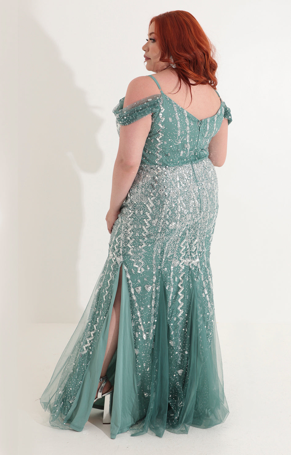 Vestido verde de gala - VESTIDO Boutiquemirel 