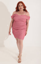 Vestido rosa con glitter - VESTIDO Boutiquemirel 