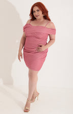 Vestido rosa con glitter - VESTIDO Boutiquemirel 