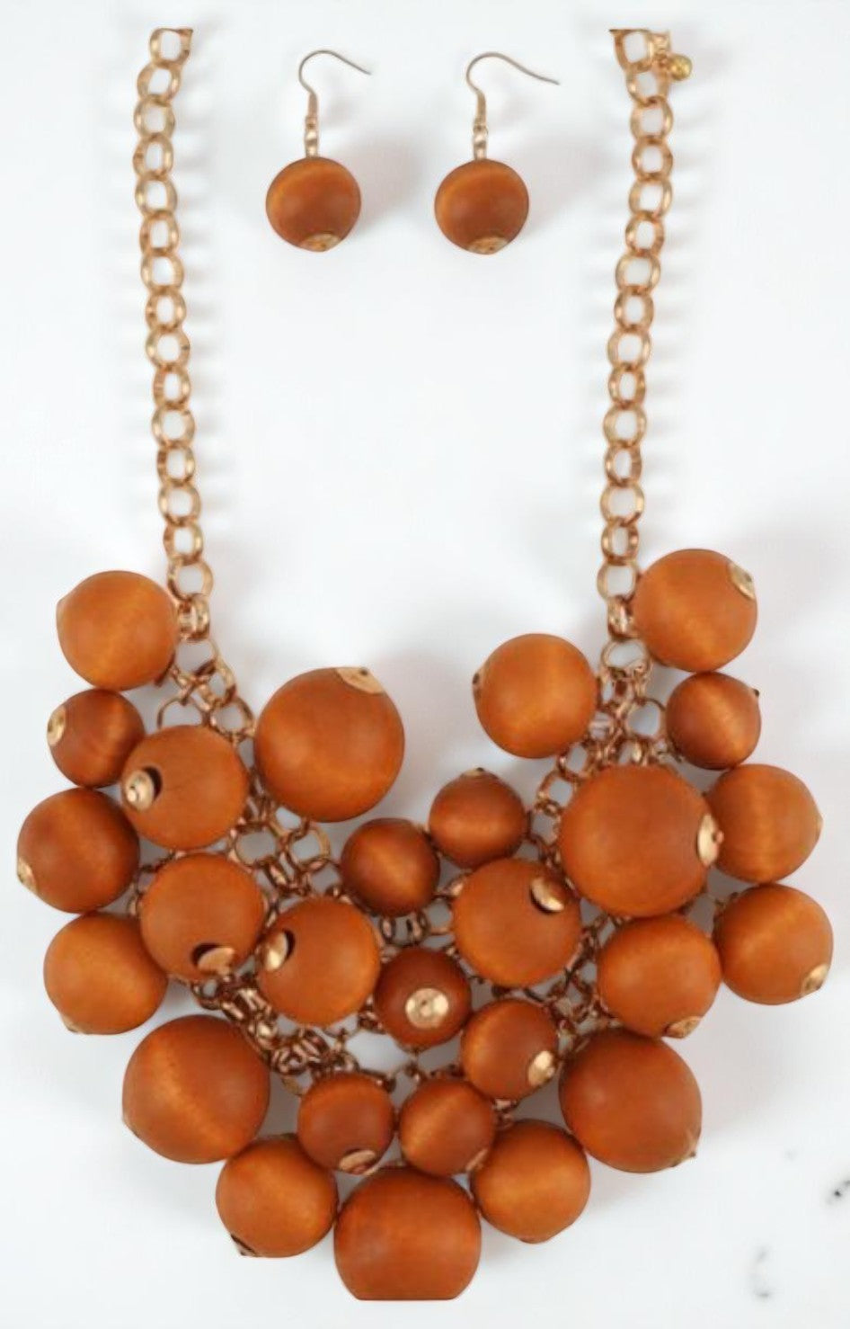 Collar de esferas de bambu - SET COLLAR Boutiquemirel 