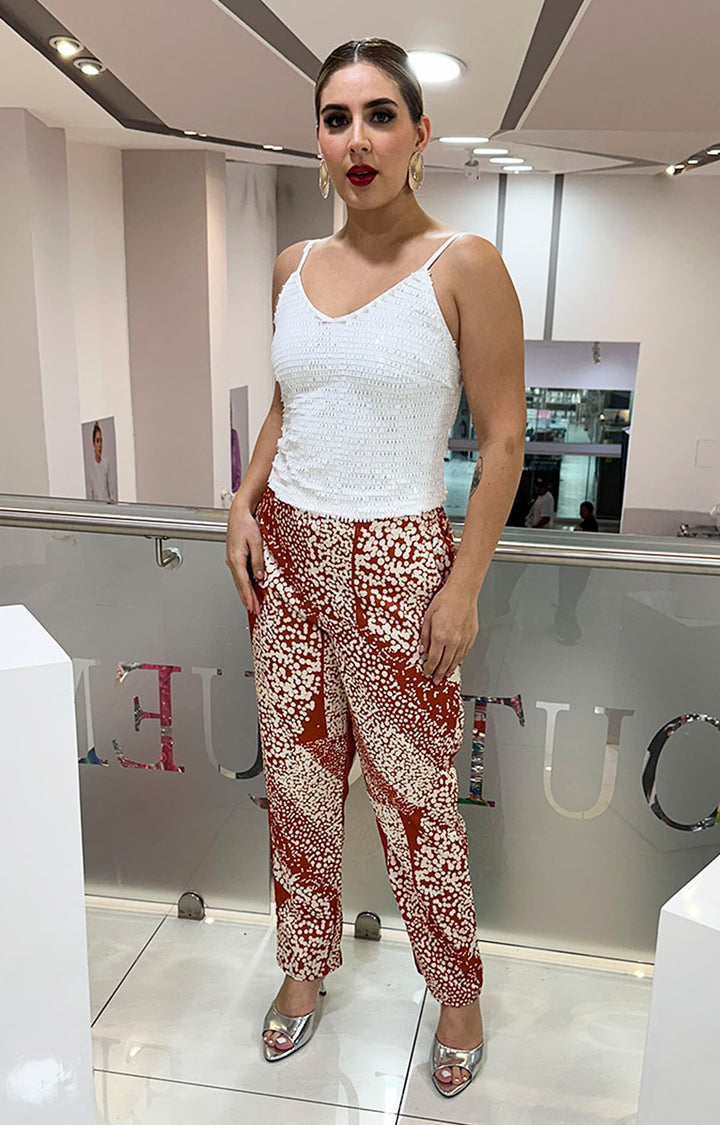 Blusa blanca brillosa - Boutiquemirel