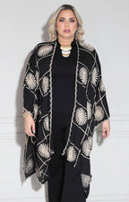 Kimono negro floral - KIMONO Boutiquemirel 