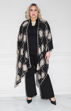 Kimono negro floral - KIMONO Boutiquemirel 