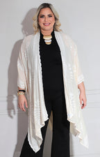 Kimono crema bordado - KIMONO Boutiquemirel 