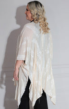 Kimono crema bordado - KIMONO Boutiquemirel 