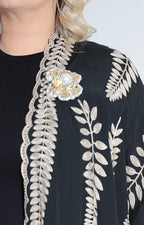 Kimono negro bordado - KIMONO Boutiquemirel 