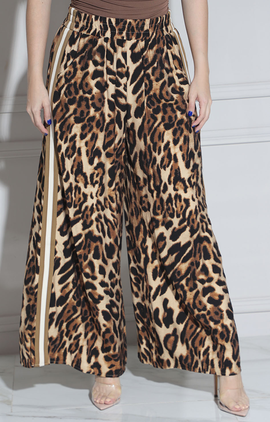 Pantalón café cheeta