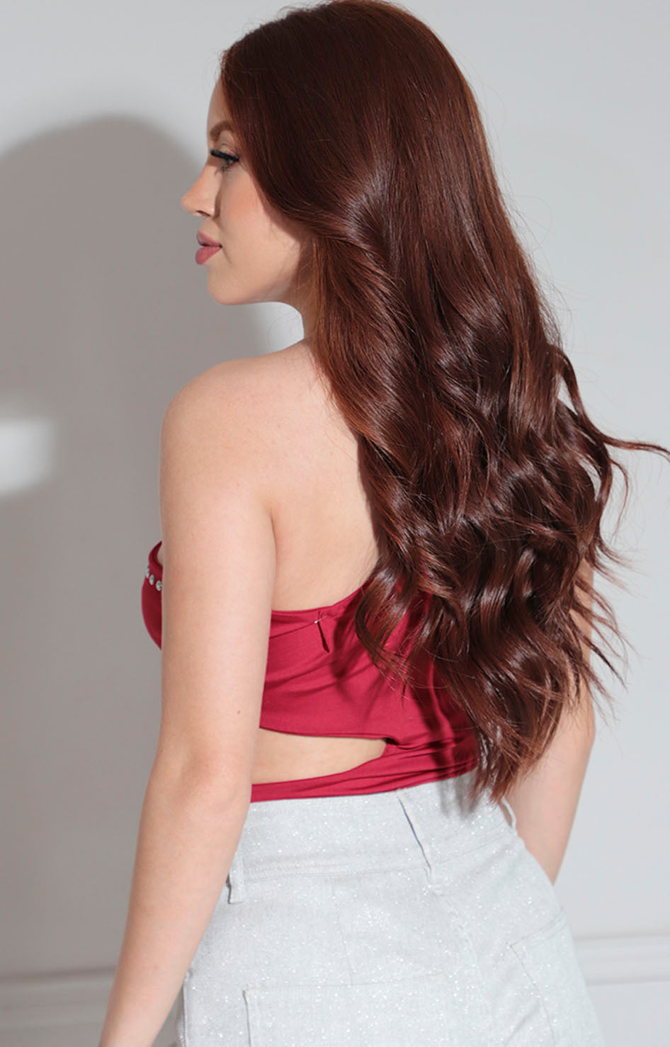 Pantiblusa roja con brillos - BLUSA Boutiquemirel 