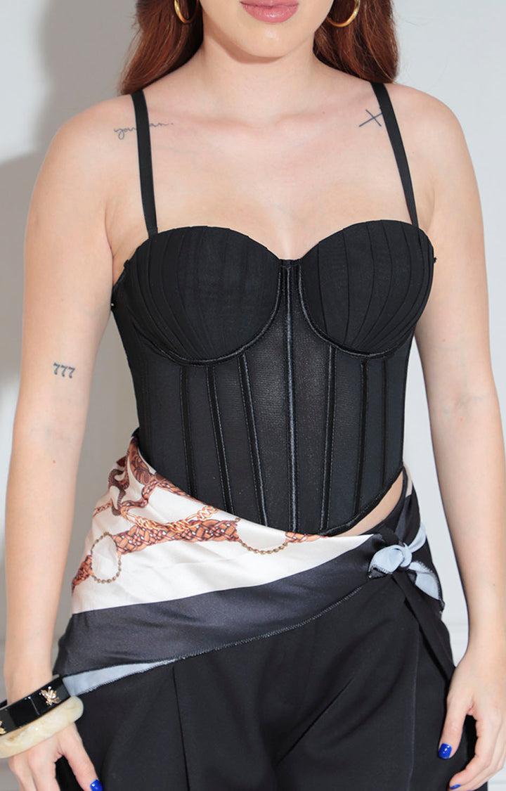 Bustier negro