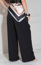 Pantalón negro con mascada - PANTALON Boutiquemirel 