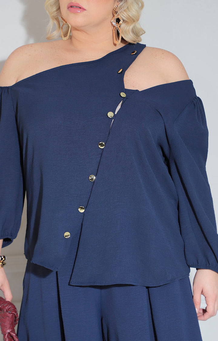 Blusa azul marino