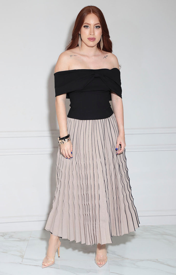 Blusa strapless negro