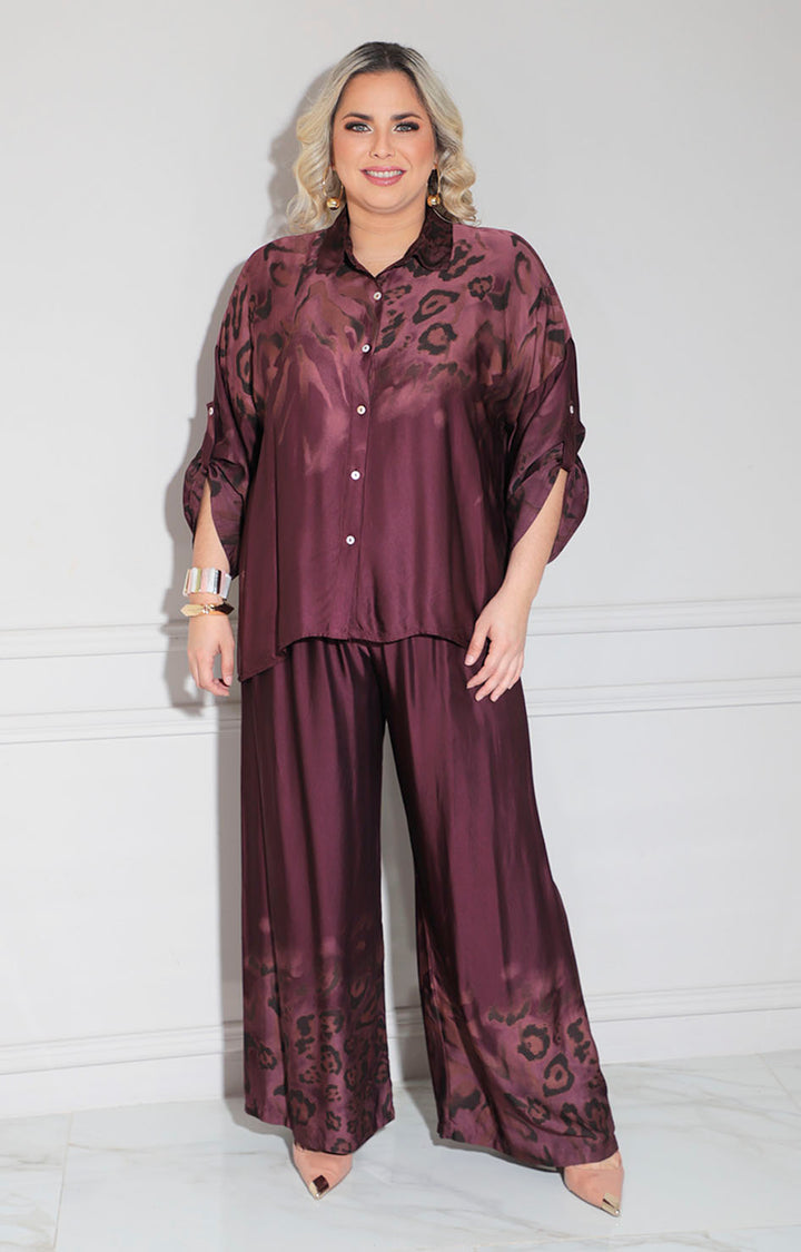 Conjunto vino de seda