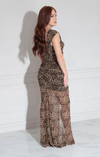 Vestido beige de gala - VESTIDO Boutiquemirel 