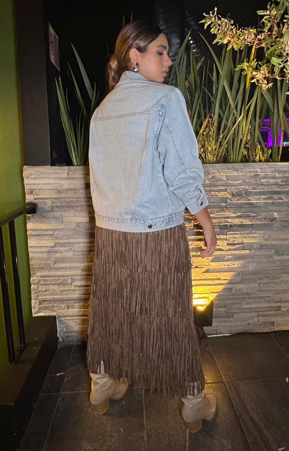 Chamarra denim con brillos - CHAMARRA Boutiquemirel 