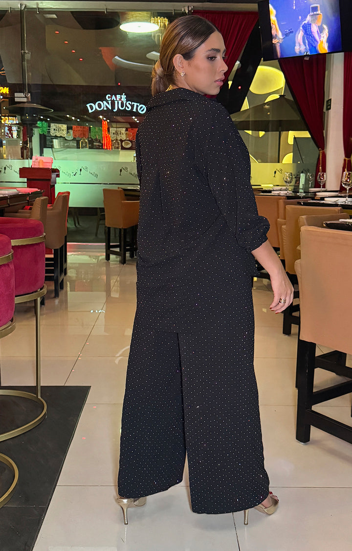 Conjunto negro con brillos - CONJUNTO Boutiquemirel 