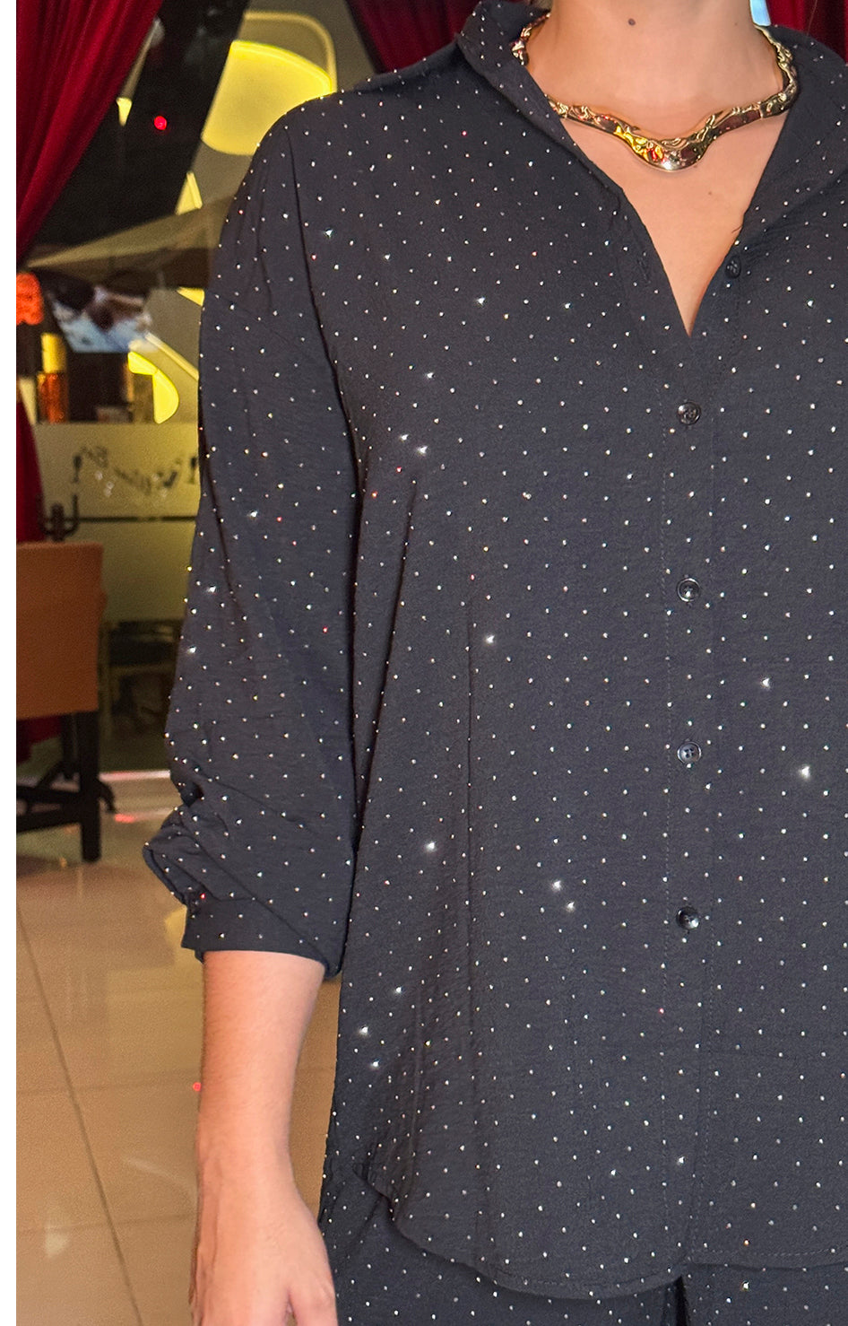 Conjunto negro con brillos - CONJUNTO Boutiquemirel 