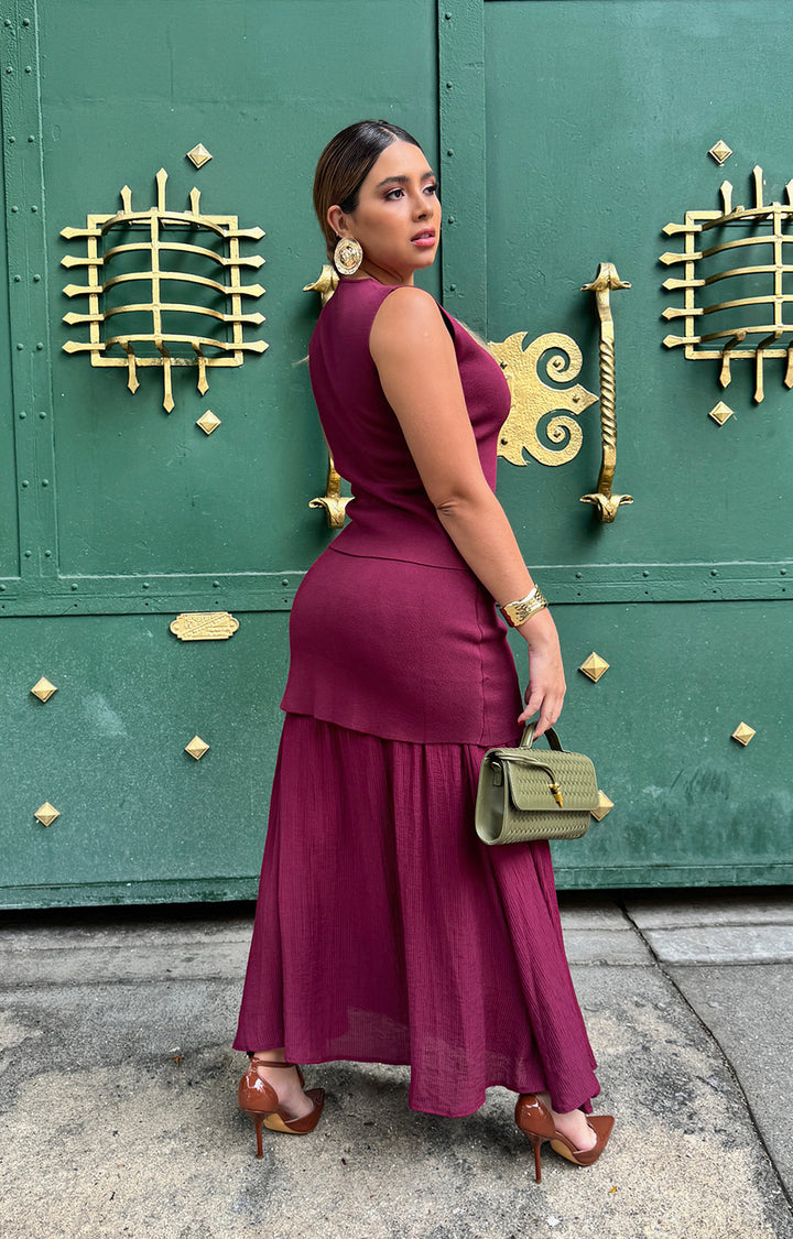 Conjunto vino - CONJUNTO Boutiquemirel 