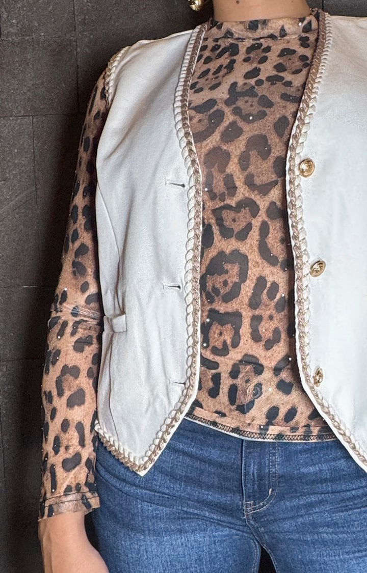 Chaleco beige - CHALECO Boutiquemirel 