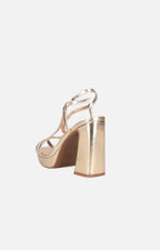 Zapatilla dorada - PLATAFORMAS Boutiquemirel 