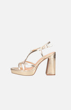Zapatilla dorada - PLATAFORMAS Boutiquemirel 
