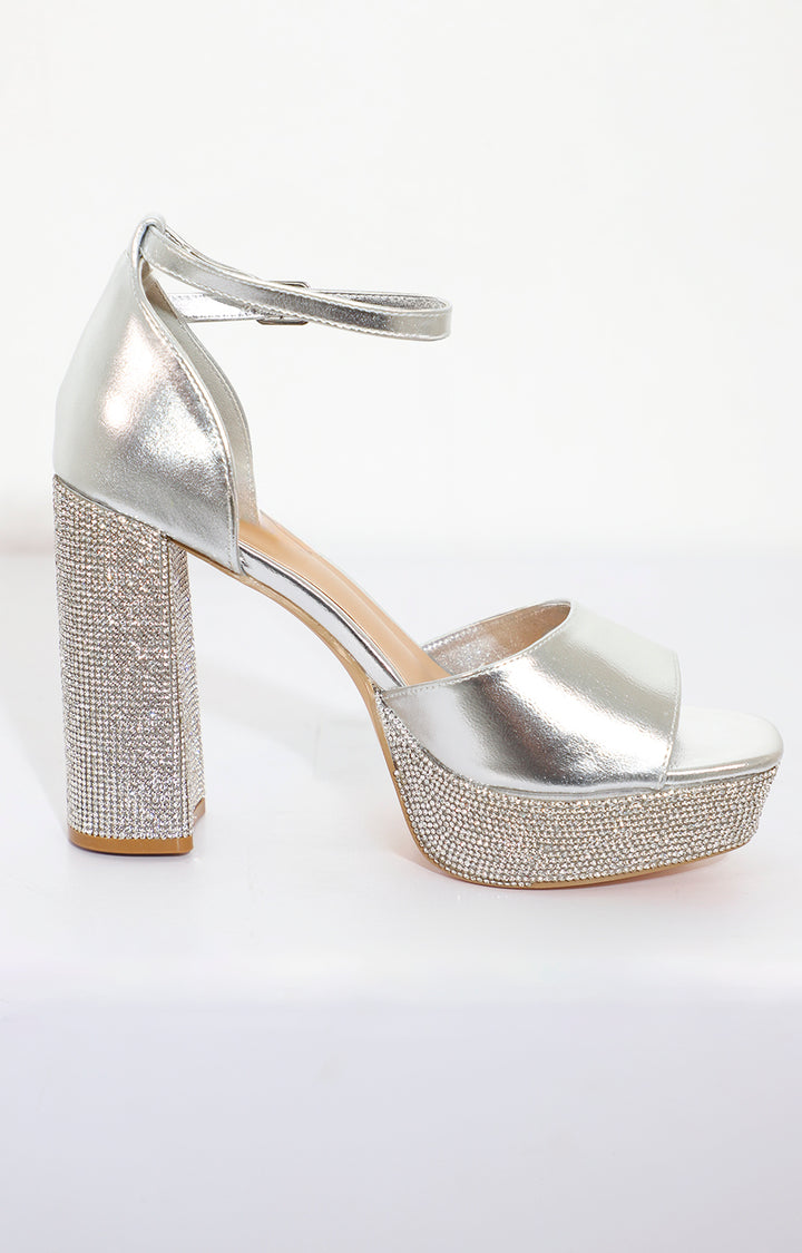 Zapatilla plata con brillos - ZAPATO Boutiquemirel 