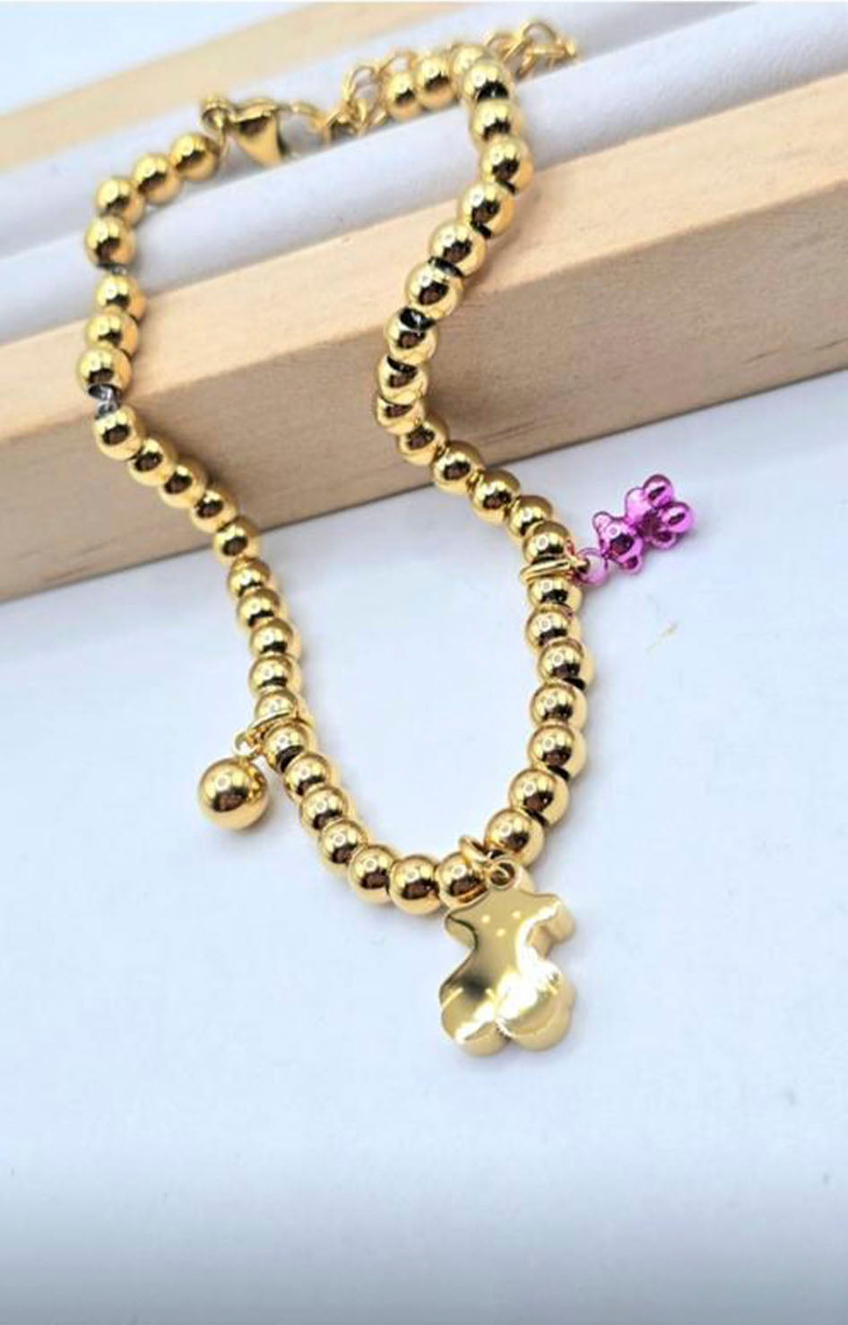 PULCERA CON DIJE DORADO - PULSERAS Boutiquemirel 
