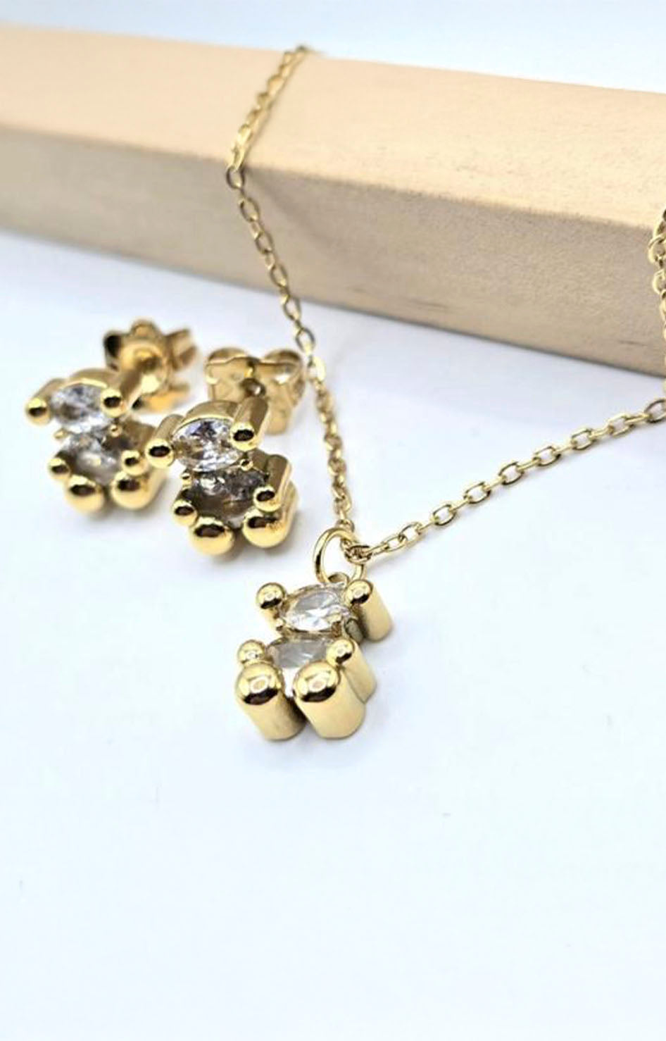 SET DE COLLAR Y ARETES TEDDY - SET COLLAR Boutiquemirel 