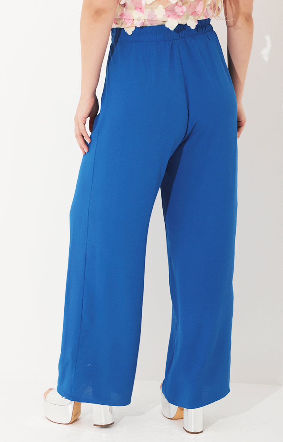 Pantalón azul rey con lazo - Boutiquemirel