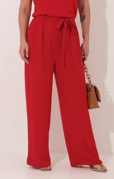 Pantalón rojo con lazo - Boutiquemirel