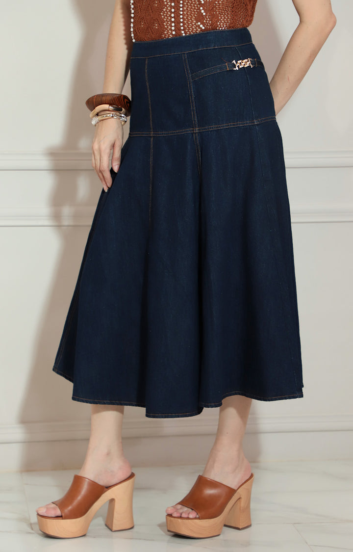 Falda midi denim - FALDA Boutiquemirel 