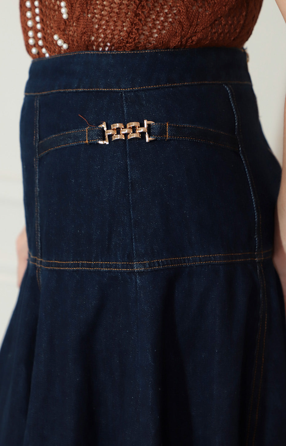 Falda midi denim - FALDA Boutiquemirel 