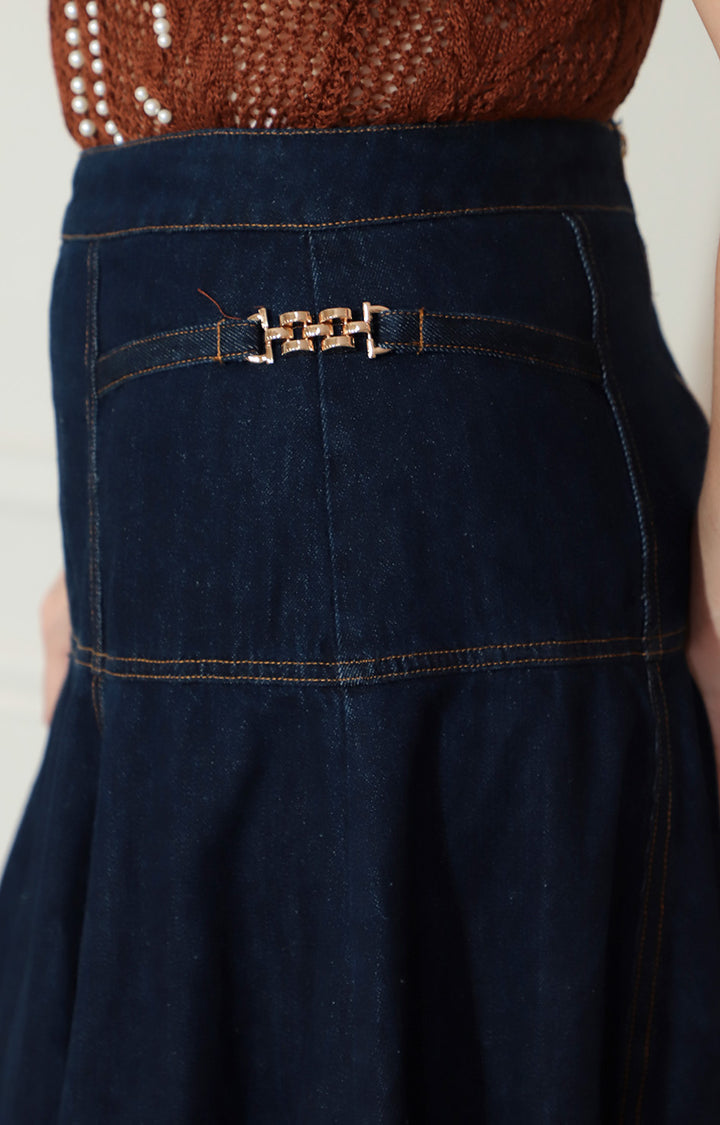 Falda midi denim - FALDA Boutiquemirel 