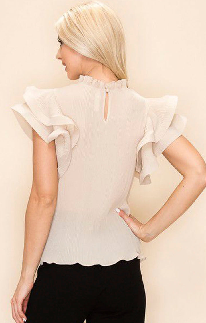 Blusa beige lisa