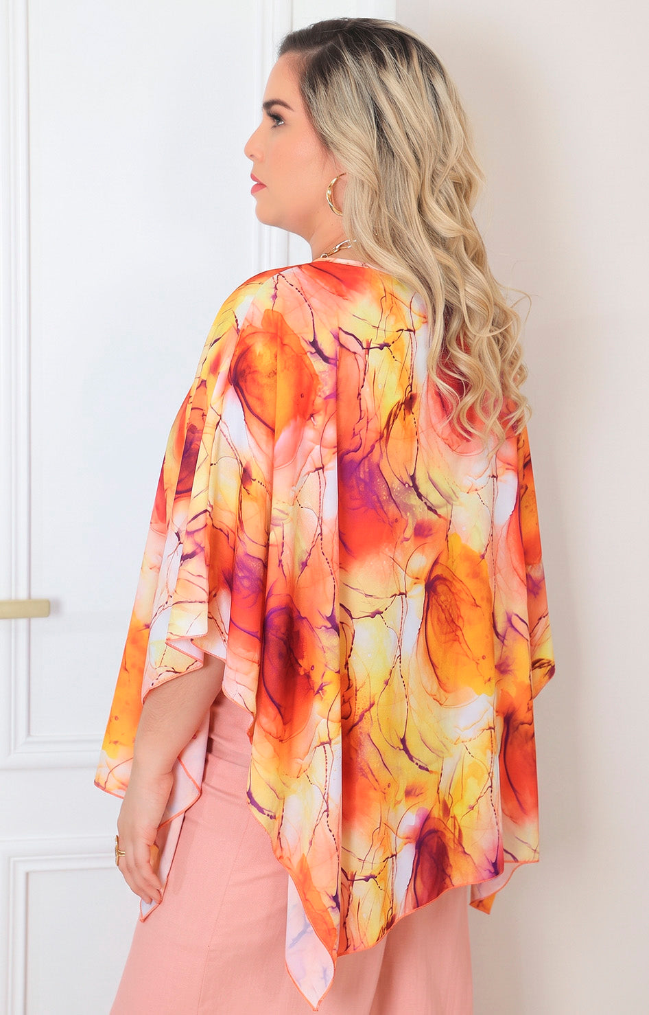 Blusa estampada multicolor
