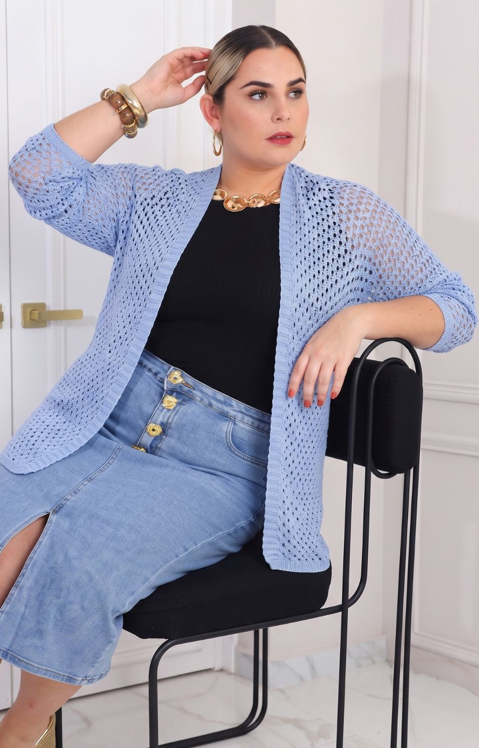 Cardigan tejido de punto