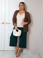 Cardigan tejido calado