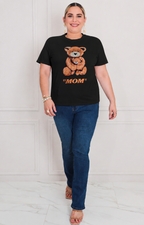 Blusa con osos y aplicaciones