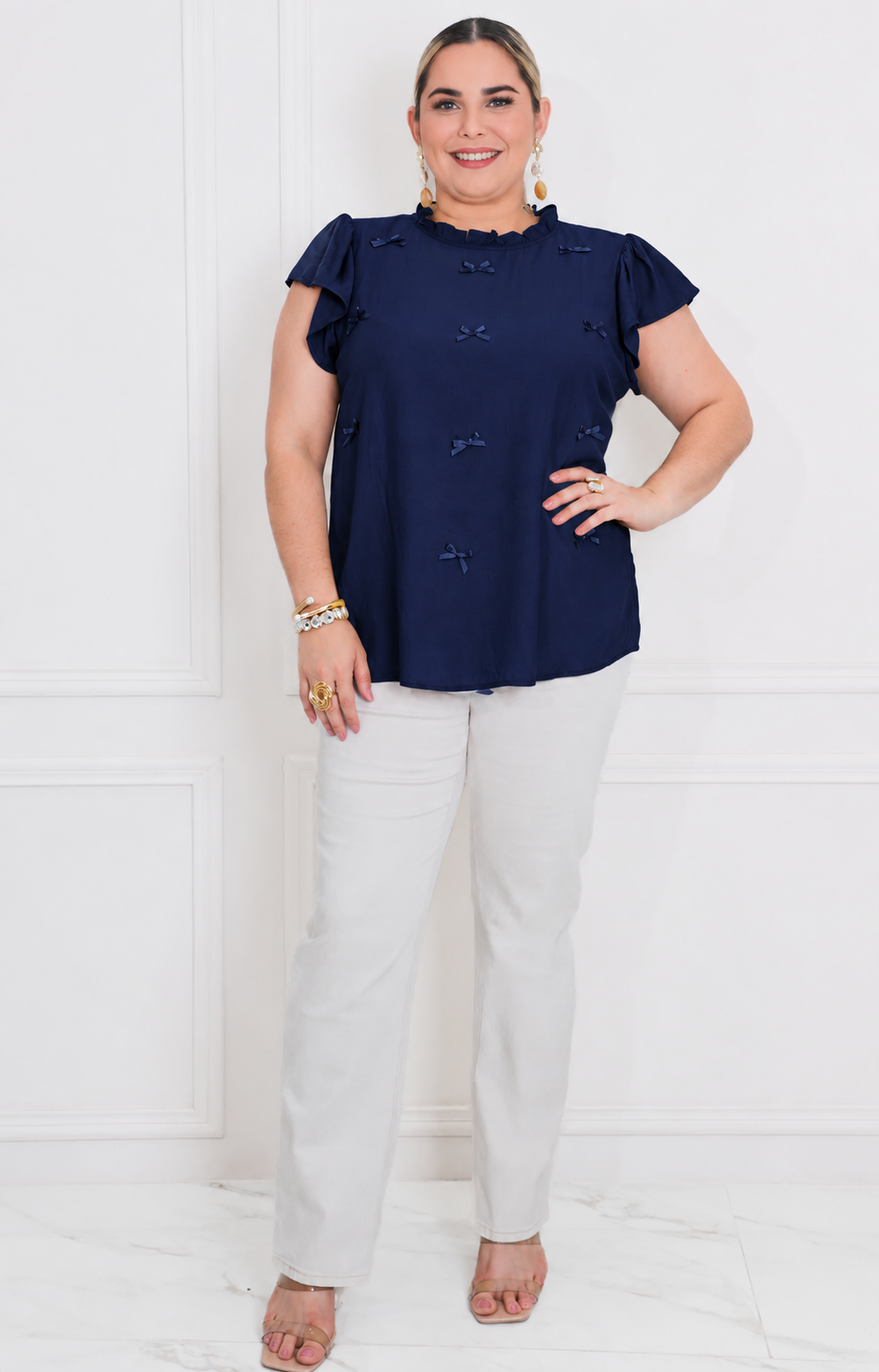 Blusa con moños